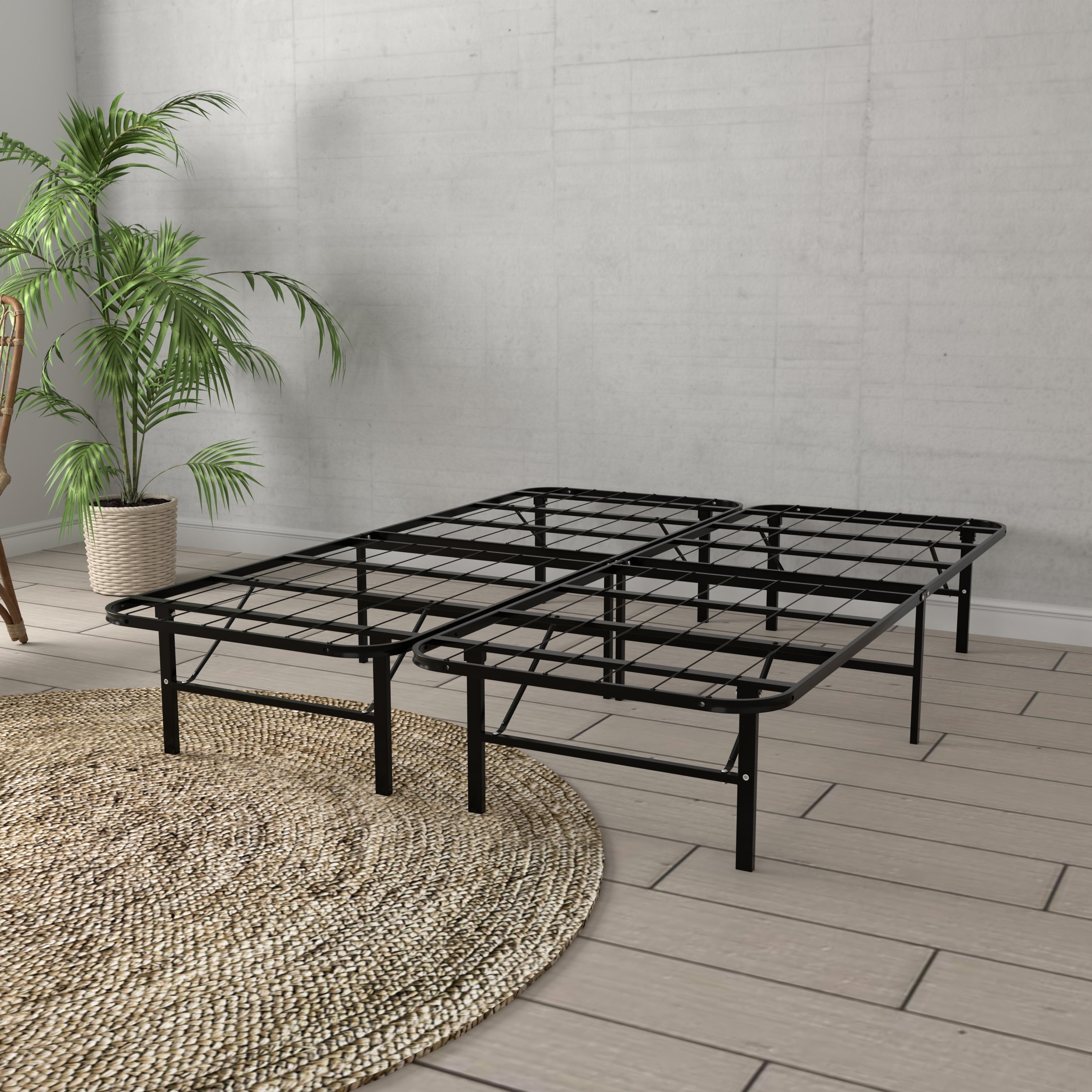 Omne Steel Black Twin  Platform Foundation