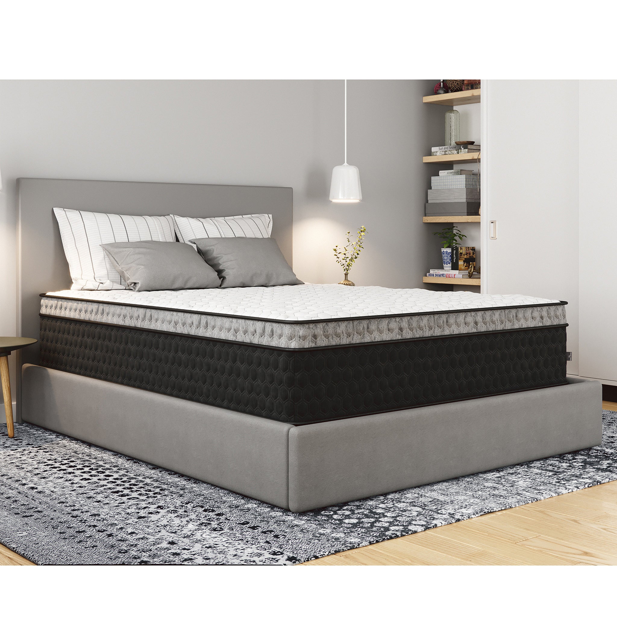Diamond Mattress Nova Lux Copper Ultra Cooling, Pressure Relieving Hybrid with Luxurious Euro-Top  14' - Medium Feel (Twin), Greenguard Gold Certified, Made in the USA