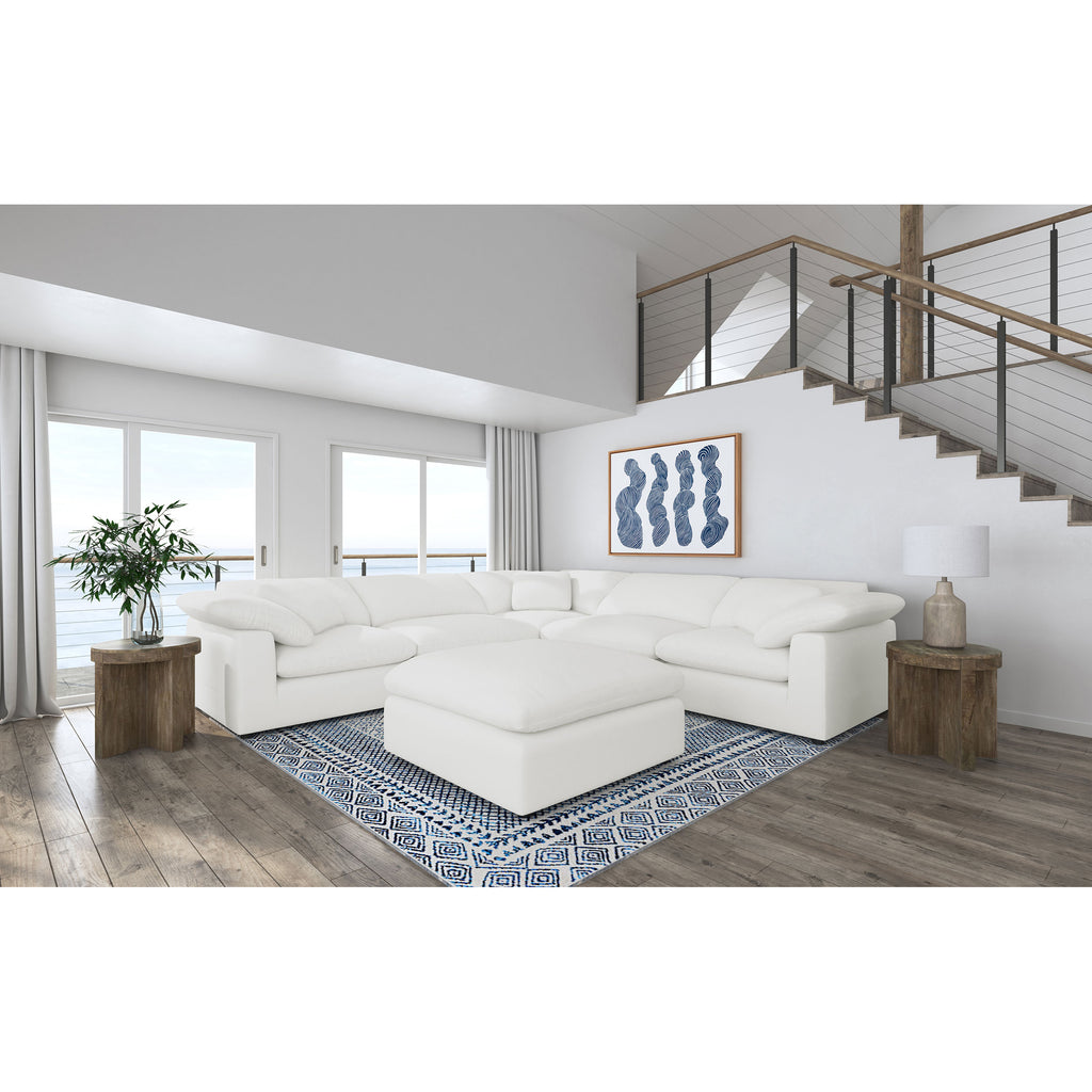 Segoura Ivory 6-piece Modular Sectional Sofa