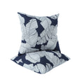 (same as W419P28859)2 Pack Outdoor Throw Pillows, Waterproof & Fade-Resistant Patio Cushions for Garden, Porch, Poolside Furniture - Soft & Comfortable Decorative Pillow Covers (18x18 Inch, Blue leaf)
