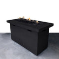 Charcoal Fiber Reinforced Concrete Propane Outdoor Fire Pit Table 25'H x 42'W