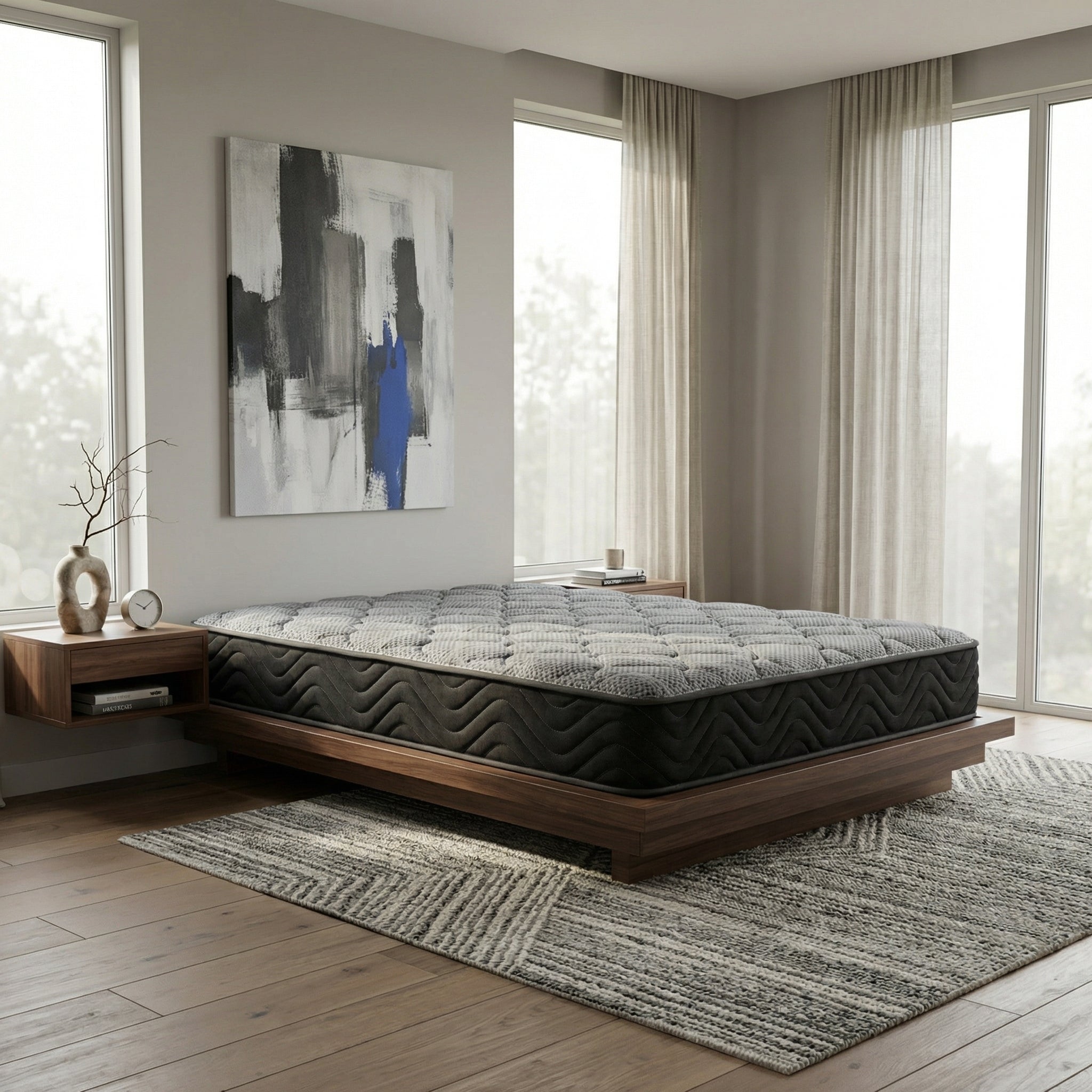 Hybrid 8 Inch Firm Twin Mattress with Pocketed Coils