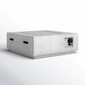 Modern Fiber Reinforced Concrete Fire Pit Table with Propane/Natural Gas Options in Gray